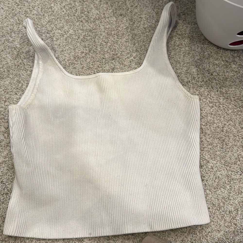 White aritzia tank